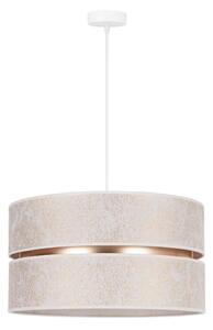 Duolla - Lampadario a sospensione con filo DUO 1xE27/15W/230V diametro 40 cm bianco/oro