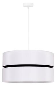 Duolla - Lampadario a sospensione con filo DUO 1xE27/15W/230V diametro 40 cm bianco/nero