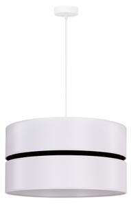 Duolla - Lampadario a sospensione con filo DUO 1xE27/15W/230V diametro 40 cm bianco/nero