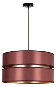 Duolla - Lampadario a sospensione con filo DUO 1xE27/15W/230V diametro 40 cm bordeaux/oro