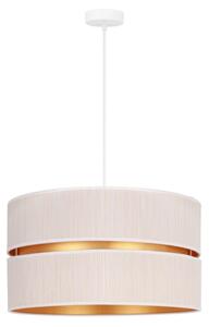 Duolla - Lampadario a sospensione con filo DUO 1xE27/15W/230V diametro 40 cm color crema/oro