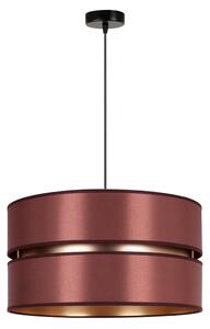 Duolla - Lampadario a sospensione con filo DUO 1xE27/15W/230V diametro 40 cm bordeaux/oro