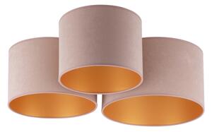 Duolla - Plafoniera ROLLER TRIO 3xE27/60W/230V marrone