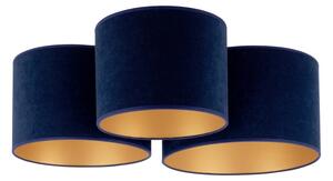 Duolla - Plafoniera ROLLER TRIO 3xE27/60W/230V blu