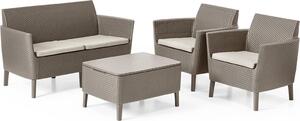 KETER 253221 Set da esterno 4 posti Salemo - Cappuccino