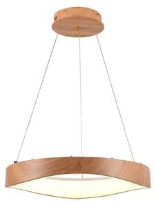 V‑TAC Lampadario LED 25 W Ø500mm a sospensione Design Circolare in Legno, luce 3000 K – 23364
