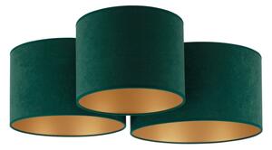 Duolla - Plafoniera ROLLER TRIO 3xE27/60W/230V verde/oro