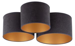 Duolla - Plafoniera ROLLER TRIO 3xE27/60W/230V antracite