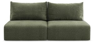 Divano verde allungabile/con contenitore 216 cm Kalena – Makamii