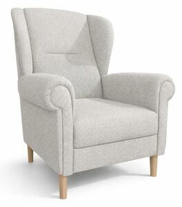 Poltrona con braccioli beige Swan – Ropez