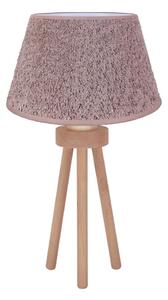 Duolla - Lampada da tavolo BOUCLE 1xE27/15W/230V diametro 28 cm marrone/legno