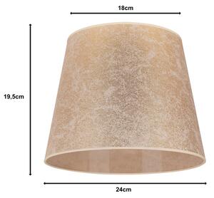 Duolla - Paralume per lampada da tavolo CLASSIC M E27 diametro 24 cm oro
