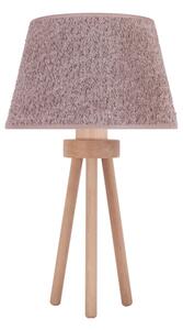 Duolla - Lampada da tavolo BOUCLE 1xE27/15W/230V diametro 28 cm marrone/legno
