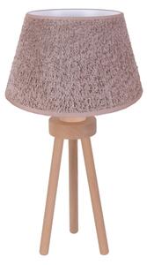 Duolla - Lampada da tavolo BOUCLE 1xE27/15W/230V diametro 28 cm marrone/legno