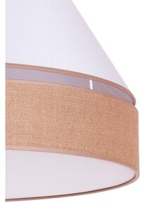 Duolla - Lampadario a sospensione con filo AVIGNON 2xE27/15W/230V bianco/marrone