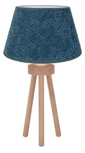 Duolla - Lampada da tavolo BOUCLE 1xE27/15W/230V diametro 28 cm turchese/legno