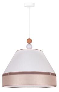 Duolla - Lampadario a sospensione con filo AVIGNON 1xE27/15W/230V diametro 60 cm bianco/beige