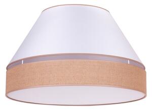 Duolla - Plafoniera AVIGNON 3xE27/15W/230V diametro 60 cm bianco/marrone