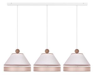 Duolla - Lampadario a sospensione con filo AVIGNON 3xE27/15W/230V bianco/beige