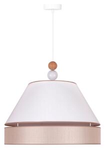 Duolla - Lampadario a sospensione con filo AVIGNON 1xE27/15W/230V diametro 50 cm bianco/beige