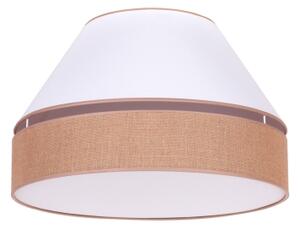 Duolla - Plafoniera AVIGNON 1xE27/15W/230V diametro 50 cm bianco/marrone