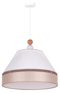 Duolla - Lampadario a sospensione con filo AVIGNON 1xE27/15W/230V diametro 50 cm bianco/beige