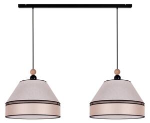 Duolla - Lampadario a sospensione con filo AVIGNON 2xE27/15W/230V beige