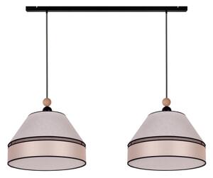 Duolla - Lampadario a sospensione con filo AVIGNON 2xE27/15W/230V beige