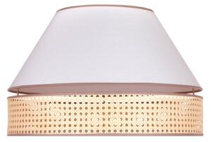 Duolla - Plafoniera AVIGNON 1xE27/15W/230V diametro 50 cm bianco/rattan