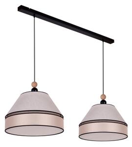 Duolla - Lampadario a sospensione con filo AVIGNON 2xE27/15W/230V beige