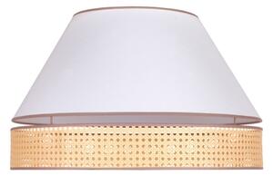 Duolla - Plafoniera AVIGNON 3xE27/15W/230V diametro 60 cm bianco/rattan
