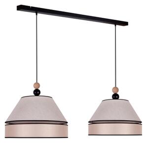 Duolla - Lampadario a sospensione con filo AVIGNON 2xE27/15W/230V beige
