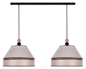 Duolla - Lampadario a sospensione con filo AVIGNON 2xE27/15W/230V beige