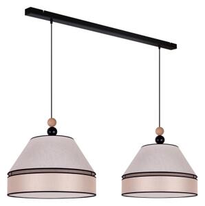 Duolla - Lampadario a sospensione con filo AVIGNON 2xE27/15W/230V beige