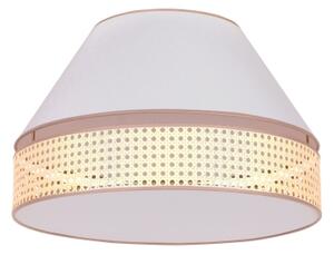 Duolla - Plafoniera AVIGNON 1xE27/15W/230V diametro 50 cm bianco/rattan