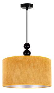 Duolla - Lampadario a sospensione con filo LYON 1xE27/15W/230V diametro 40 cm giallo