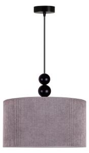 Duolla - Lampadario a sospensione con filo LYON 1xE27/15W/230V diametro 40 cm grigio
