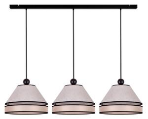 Duolla - Lampadario a sospensione con filo AVIGNON 3xE27/15W/230V beige