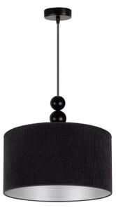 Duolla - Lampadario a sospensione con filo LYON 1xE27/15W/230V diametro 40 cm nero