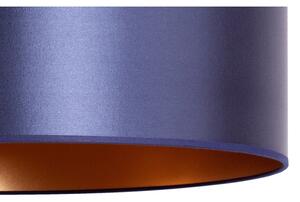 Duolla - Lampadario a sospensione con filo CANNES 1xE27/15W/230V diametro 45 cm blu/rame