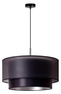 Duolla - Lampadario a sospensione con filo NANTES 1xE27/15W/230V diametro 45 cm nero/argento