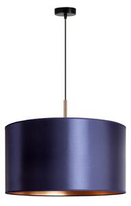 Duolla - Lampadario a sospensione con filo CANNES 1xE27/15W/230V diametro 45 cm blu/rame