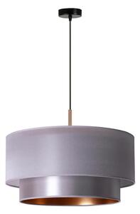 Duolla - Lampadario a sospensione con filo NANTES 1xE27/15W/230V diametro 45 cm argento/rame