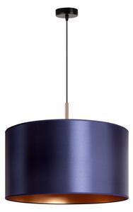 Duolla - Lampadario a sospensione con filo CANNES 1xE27/15W/230V diametro 45 cm blu/rame