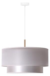 Duolla - Lampadario a sospensione con filo NANTES 1xE27/15W/230V diametro 45 cm argento/rame