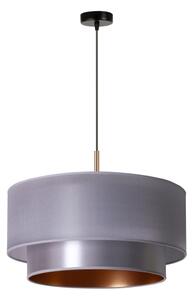 Duolla - Lampadario a sospensione con filo NANTES 1xE27/15W/230V diametro 45 cm argento/rame