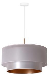 Duolla - Lampadario a sospensione con filo NANTES 1xE27/15W/230V diametro 45 cm argento/rame