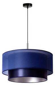 Duolla - Lampadario a sospensione con filo NANTES 1xE27/15W/230V diametro 45 cm blu/argento