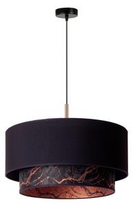 Duolla - Lampadario a sospensione con filo NANTES 1xE27/15W/230V diametro 45 cm nero/rame