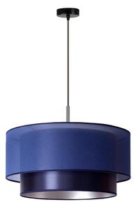 Duolla - Lampadario a sospensione con filo NANTES 1xE27/15W/230V diametro 45 cm blu/argento